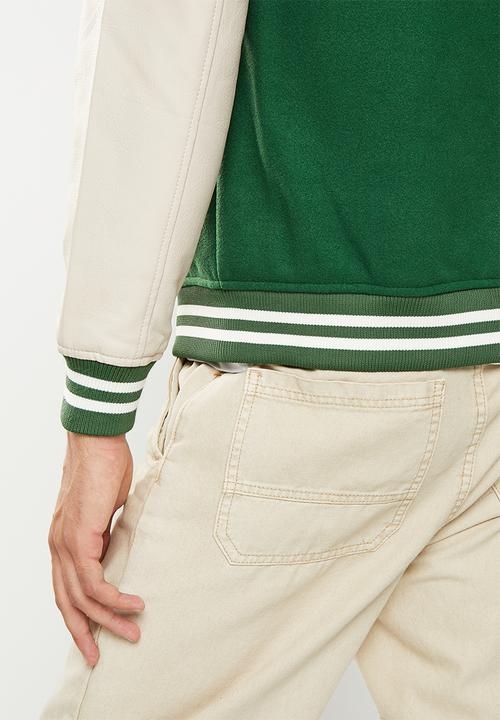 Only & Sons - Onsjay varsity jacket otw - emerald