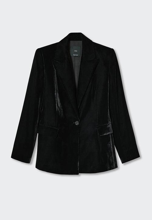 MANGO - Blazer combi - black