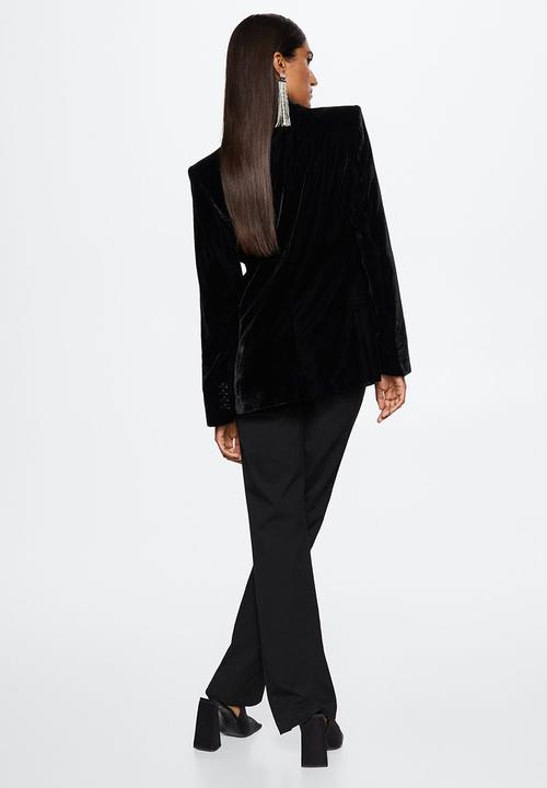 MANGO - Blazer combi - black