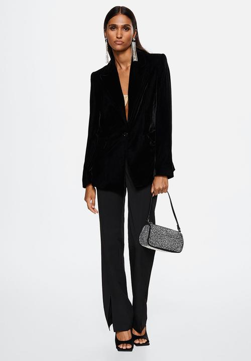MANGO - Blazer combi - black