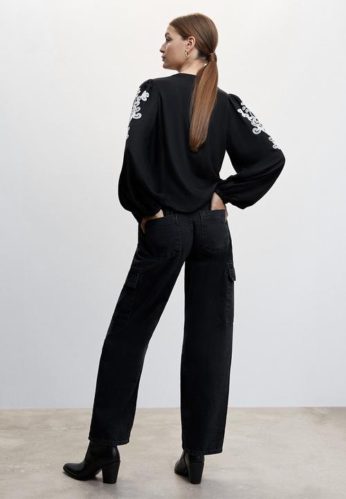 MANGO - Blouse november - black