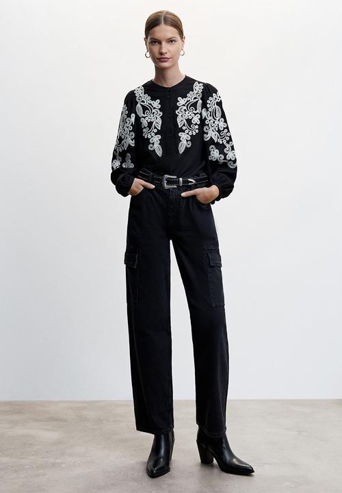 MANGO - Blouse november - black