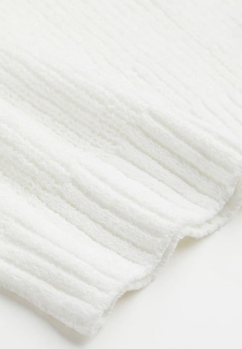 H&M - Knitted sleeveless top - white
