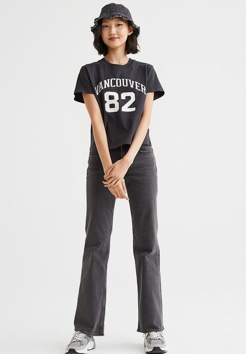 H&M - Printed T-shirt - black/vancouver