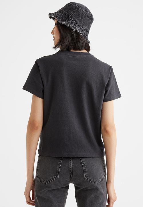 H&M - Printed T-shirt - black/vancouver