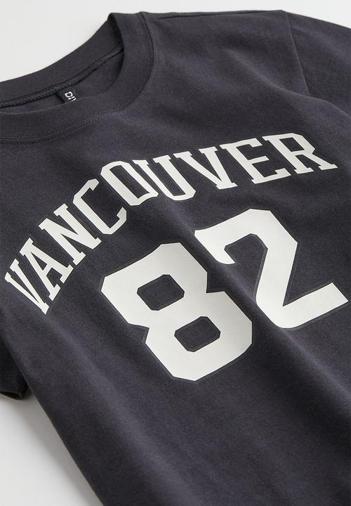 H&M - Printed T-shirt - black/vancouver