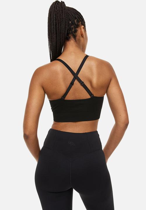 H&M - Medium support sports bra in drymove™ - black