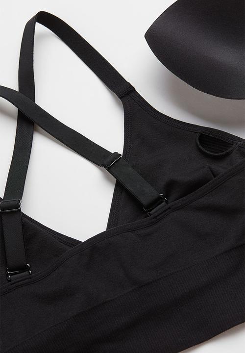 H&M - Medium support sports bra in drymove™ - black
