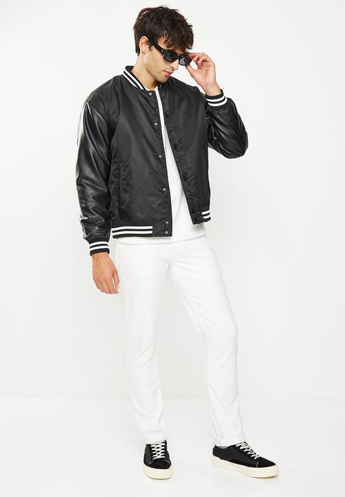 Only & Sons - Onschris varsity jacket cs otw - black