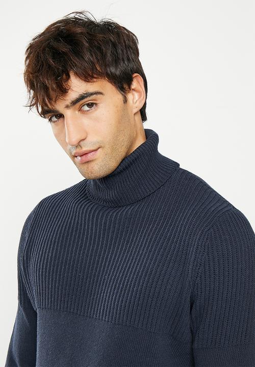 Only & Sons - Onsal life reg 7 roll knit bf - navy