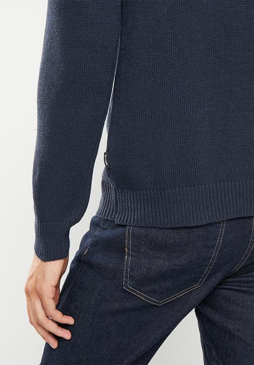 Only & Sons - Onsal life reg 7 roll knit bf - navy