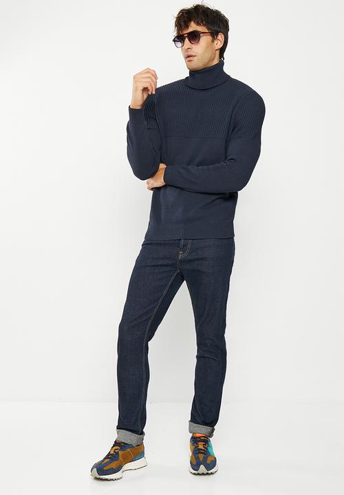 Only & Sons - Onsal life reg 7 roll knit bf - navy
