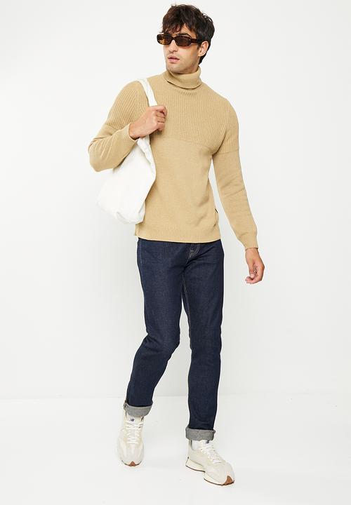 Only & Sons - Onsal life reg 7 roll knit bf - khaki
