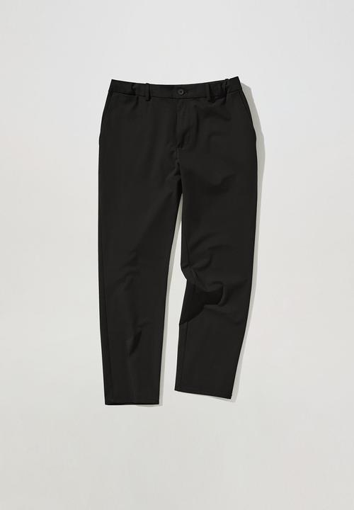 MANGO - Trousers bologna - black