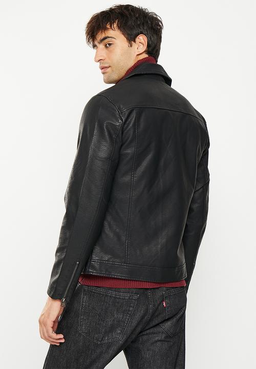 Only & Sons - Onssean pu biker otw - black