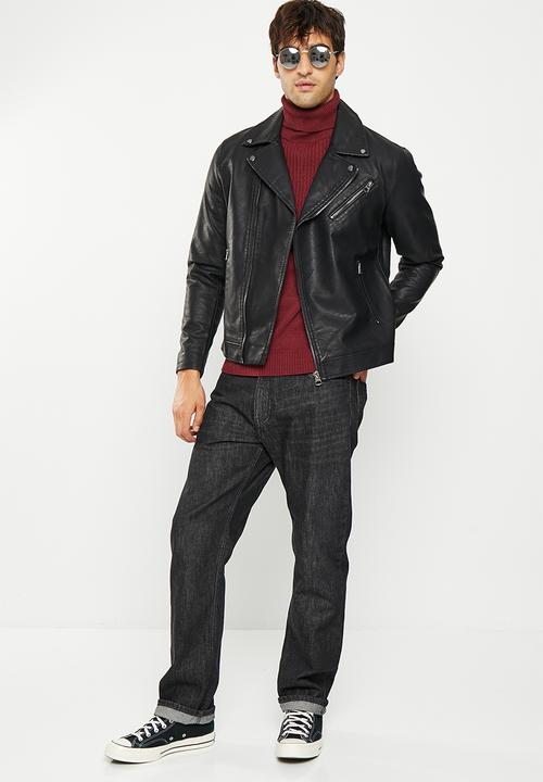 Only & Sons - Onssean pu biker otw - black