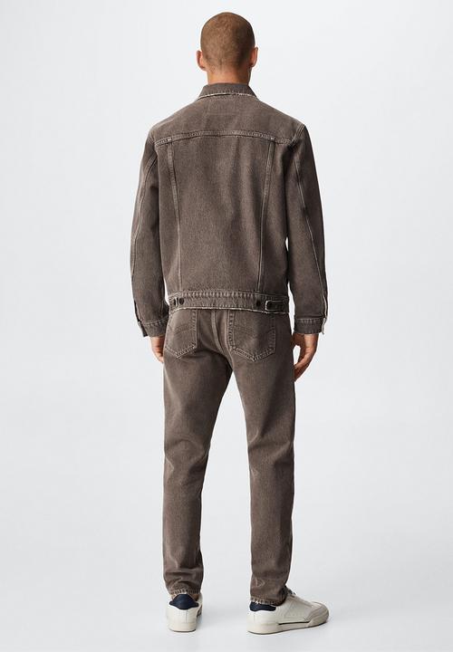 MANGO - Jean jacket - brown