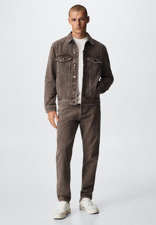 MANGO - Jean jacket - brown