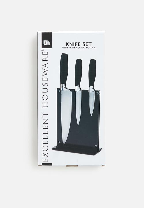 Excellent Houseware - Knife set - black