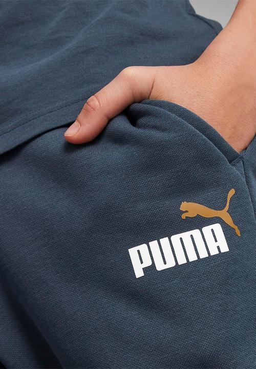 PUMA - Ess+ 2 col logo pants fl cl b - dark night
