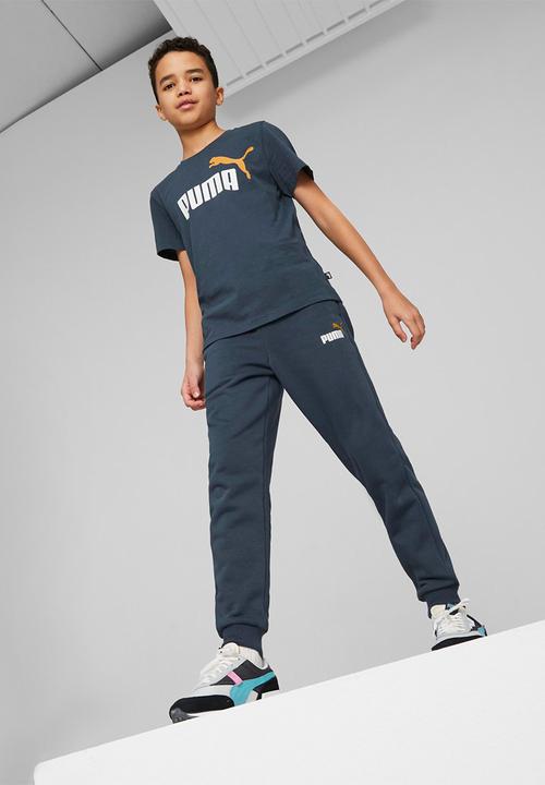 PUMA - Ess+ 2 col logo pants fl cl b - dark night