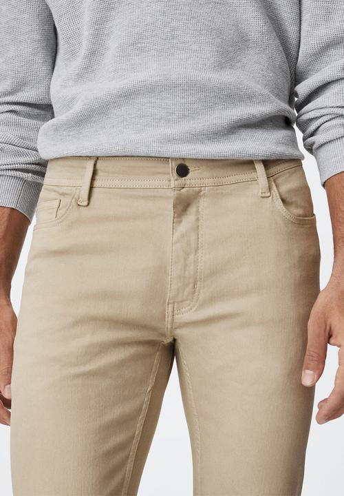 MANGO - Jeans billy - beige