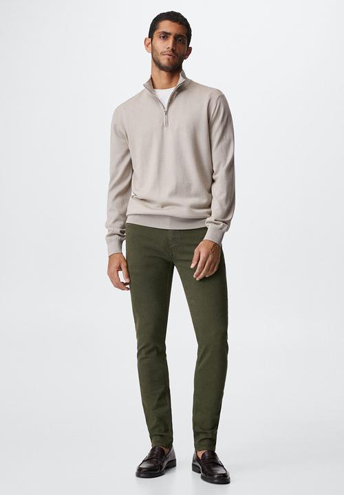 MANGO - Jeans billy - khaki