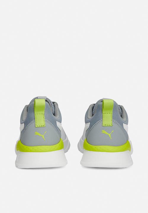 PUMA - Anzarun lite jr - cool mid gray-puma white-lime smash