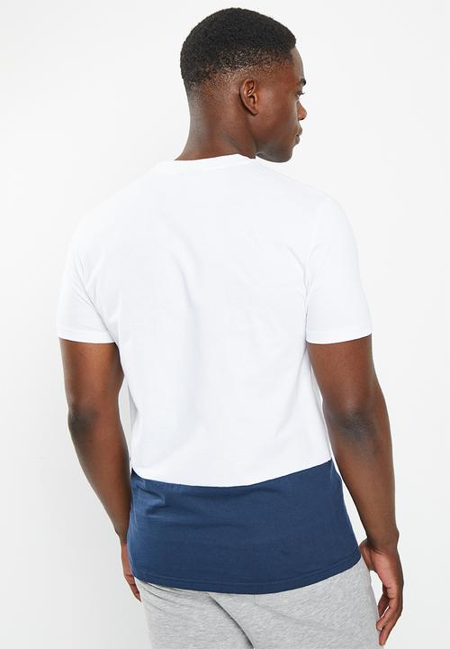 POLO - Men sport andile colourblock tee - white