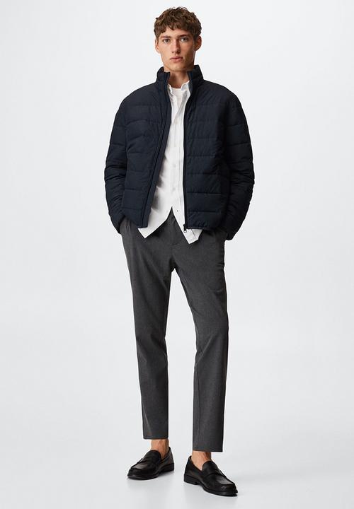 MANGO - Jacket gorry - navy