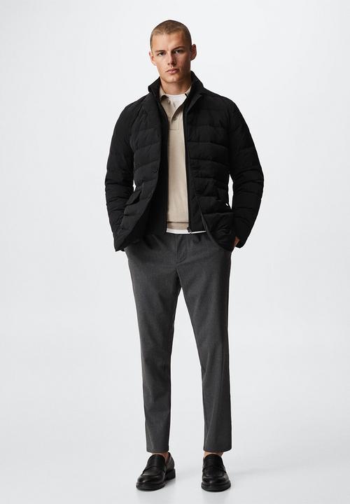 MANGO - Jacket joe - black