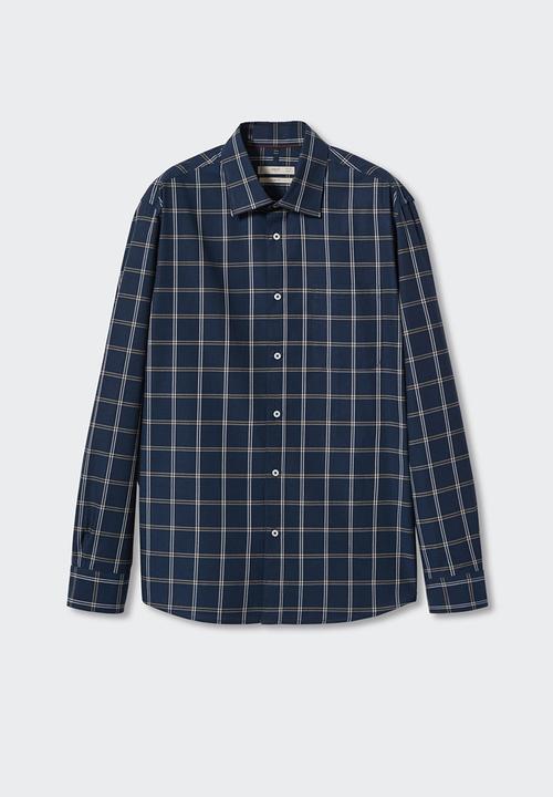 MANGO - Shirt lalin - navy