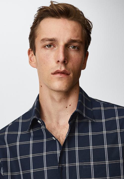 MANGO - Shirt lalin - navy