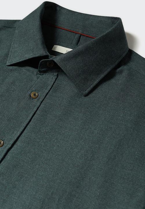 MANGO - Shirt galdana - green