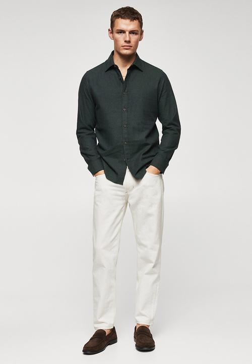MANGO - Shirt galdana - green