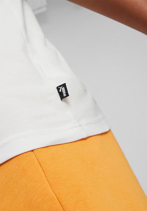 PUMA - Ess+ 2 col logo tee b - puma white & desert glay
