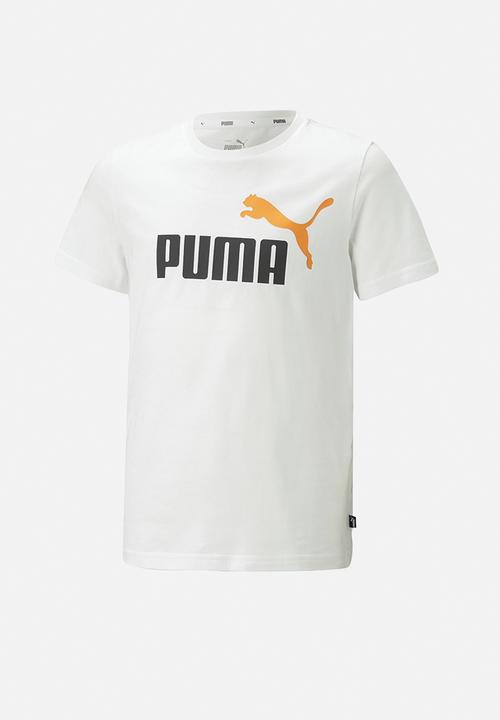 PUMA - Ess+ 2 col logo tee b - puma white & desert glay