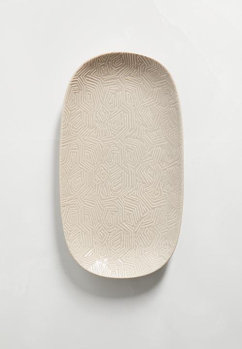 Maxwell & Williams - Dune oblong platter - taupe