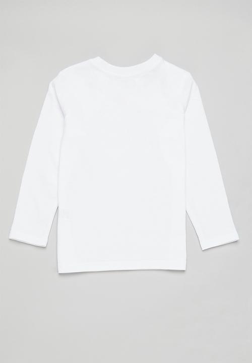 Superbalist - 2 pack graphic long sleeve tee - red & white