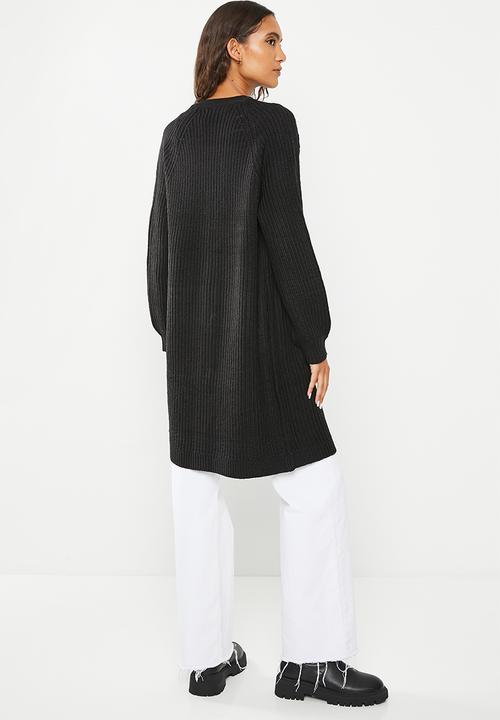 ONLY - Matilda long sleeve  long cardigan  - black