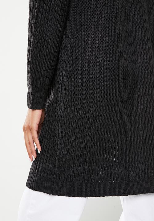ONLY - Matilda long sleeve  long cardigan  - black