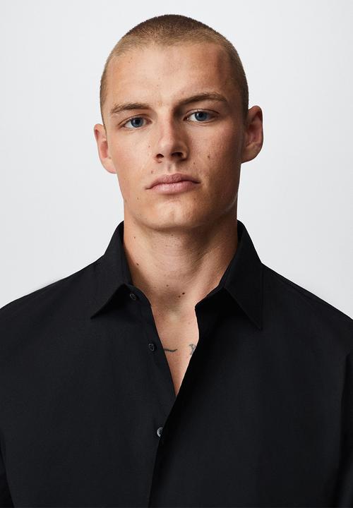 MANGO - Shirt play - black