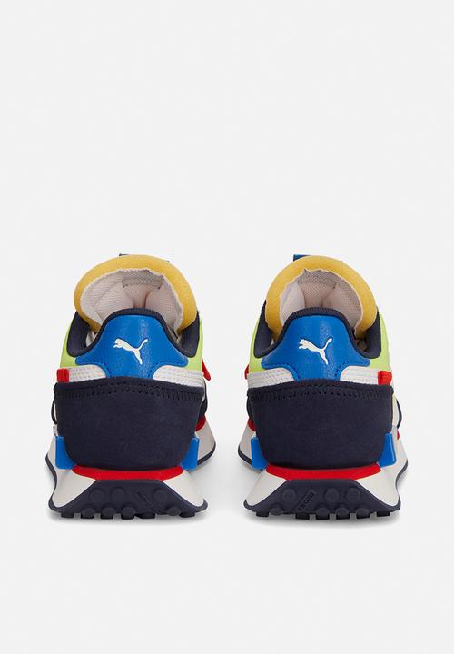 PUMA - Future rider splash jr - feather gray-lily pad-puma white