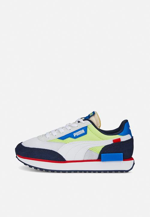 PUMA - Future rider splash jr - feather gray-lily pad-puma white