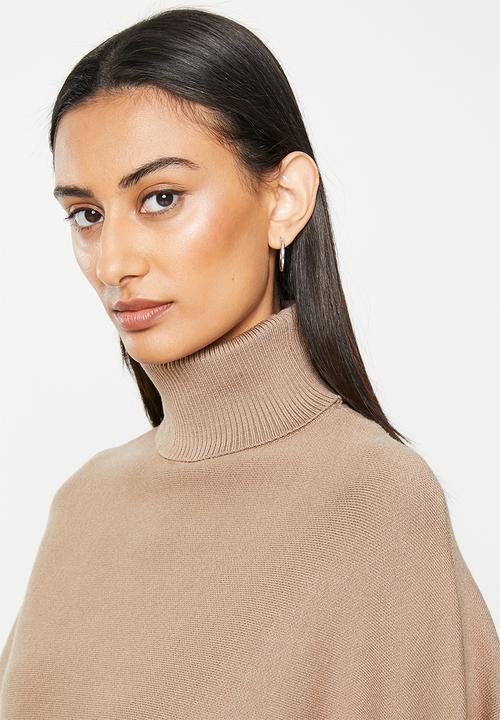 dailyfriday - High neck poncho - mocha