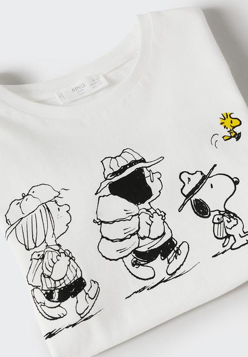 MANGO - T-shirt  campus - white