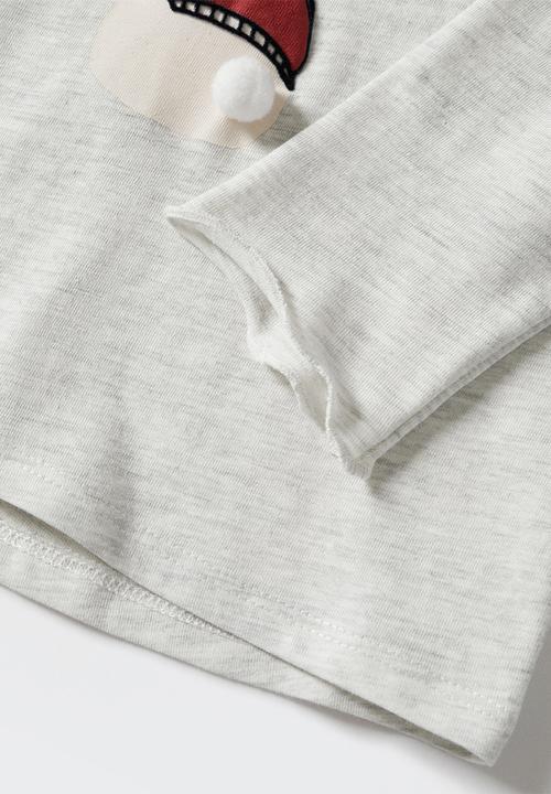 MANGO - T-shirt bunny - gray