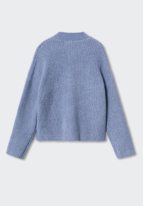 MANGO - Cardigan  souffle3 - light blue