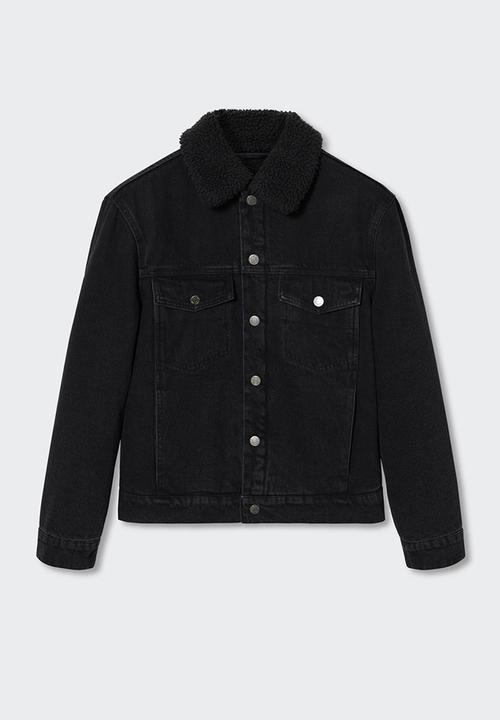 MANGO - Jacket wasp - black denim