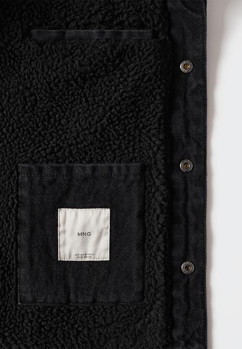 MANGO - Jacket wasp - black denim